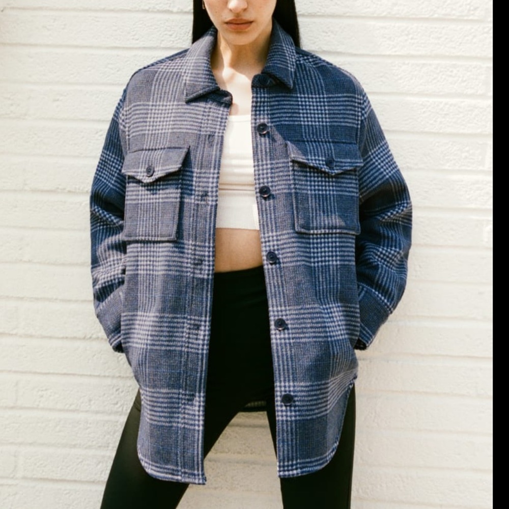 Reformation Wool Shirt Jacket
